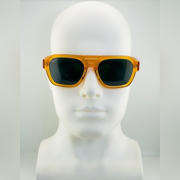 Ray-Ban Corrigan Bio based Sunglasses RB4397 Transparent Yellow Frame Gray Lens